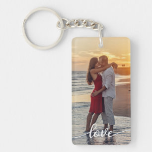 Add Your Own Romantic Love Photo Keychain