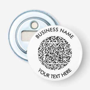 Add your own round QR Code Scan Minimal Simple Bottle Opener
