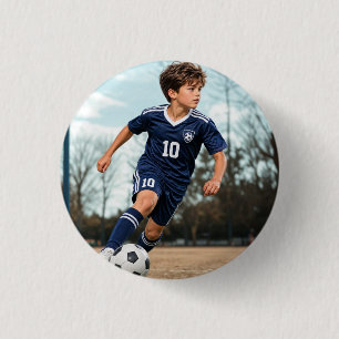 Add Your Own Sports Photo  1 Inch Round Button