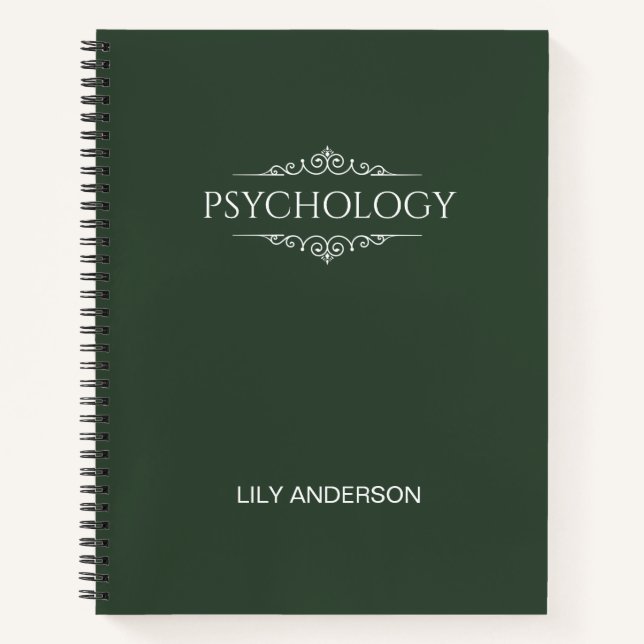 Add Your Own Subject and Name with 2025 Calendar Notebook (Front)