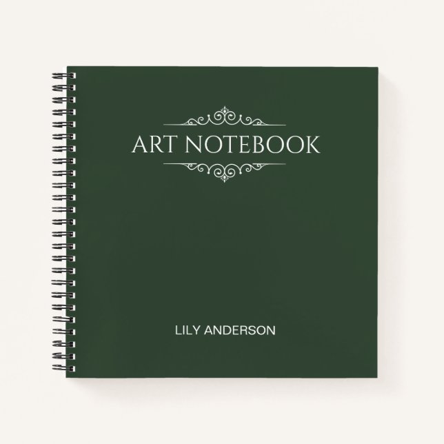 Add Your Own Subject and Name with 2025 Calendar Notebook (Front)