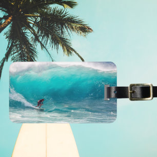 Add Your Own Surf Photo Travel Luggage Tag