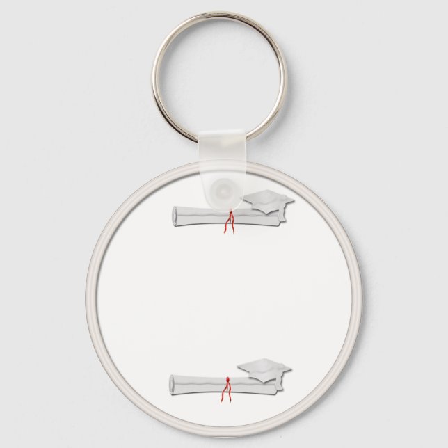 Add Your Own Text 2009  White Keychain (Front)