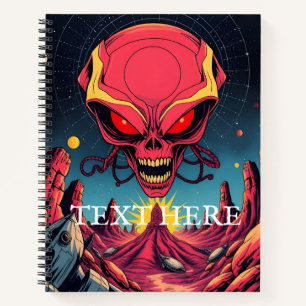 ADD YOUR OWN TEXT alien invasion  Notebook