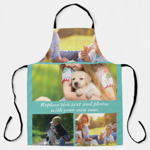 Add your own text and photos apron