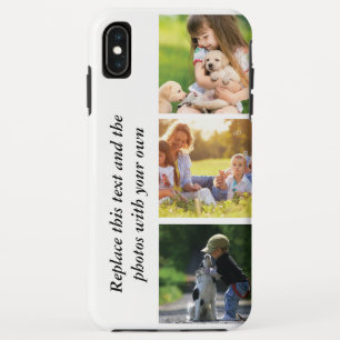 Add your own text and pics  iPhone XS max case