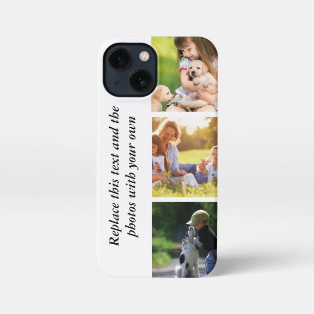 Add your own text and pics  iPhone case (Back)
