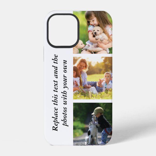 Add your own text and pics  iPhone case (Back)