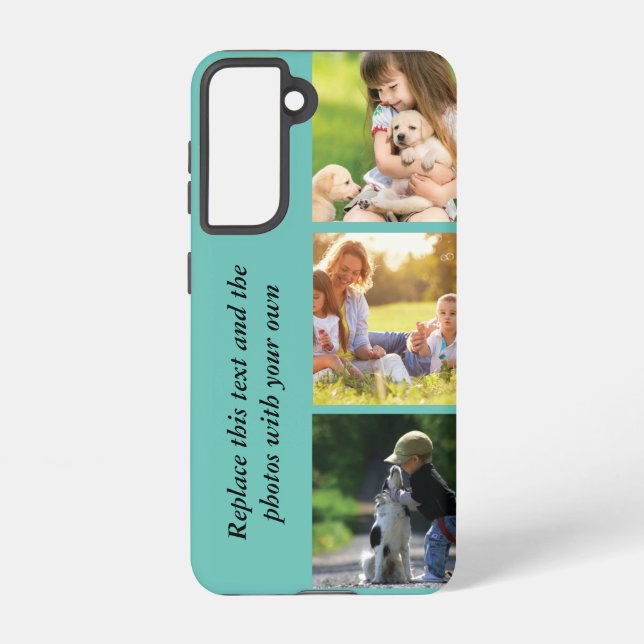 Add your own text and pics  samsung galaxy s21 case (Back)