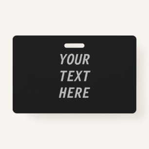 Add Your Own Text  Badge