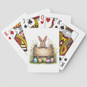 Add Your Own Text Easter Playing Cards