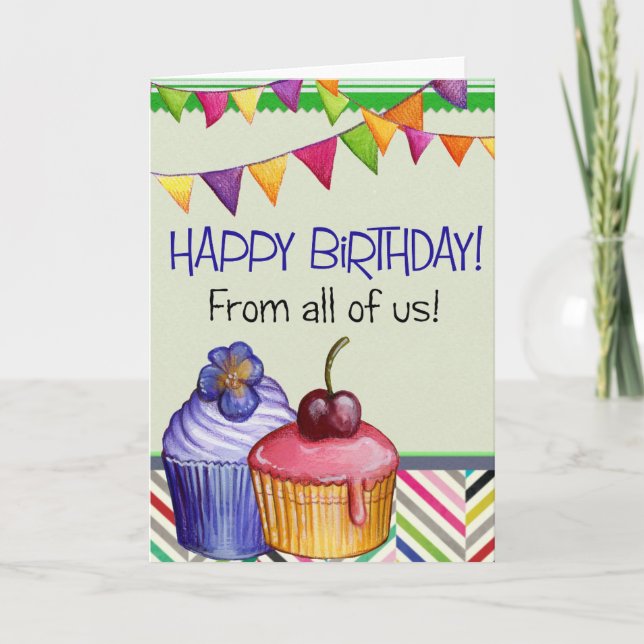 Add Your Own Text: From All Of Us Card (Front)