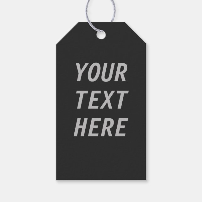 Add Your Own Text  Gift Tags (Front)