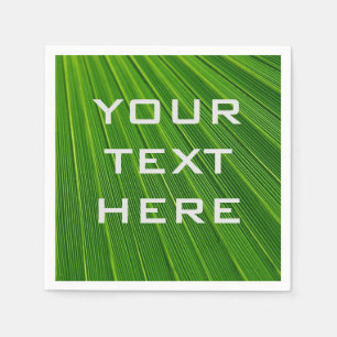 Add Your Own Text Green  Napkin