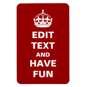 Add Your Own Text Magnet
