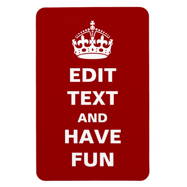 Add Your Own Text Magnet (Vertical)