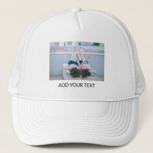 Add Your Own Text & Photo Personalized Trucker Hat