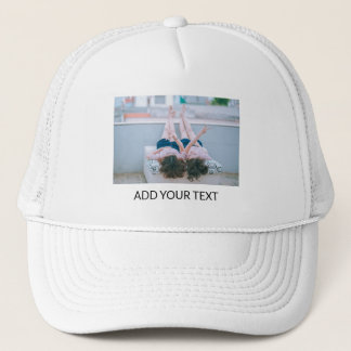 Add Your Own Text & Photo Personalized Trucker Hat
