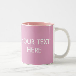 ADD YOUR OWN TEXT & PHOTO Two-Tone COFFEE MUG