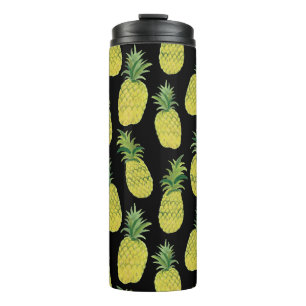 Add your own text! Pineapple Party Watercolor Thermal Tumbler