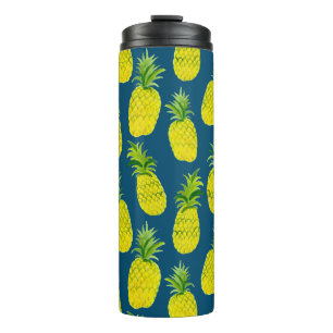 Add your own text! Pineapple Party Watercolor Thermal Tumbler