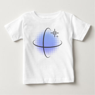Add Your Own Text: Retro Blue Atomic Dot Baby T-Shirt