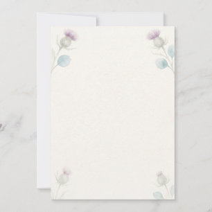 Add YOur Own Text Scottish Thistle Invitation