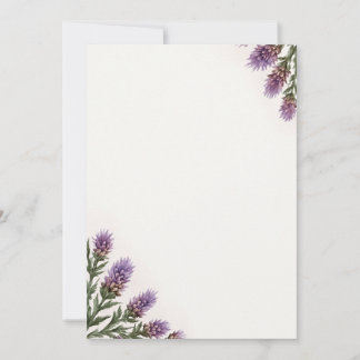 Add Your Own Text Scottish Thistle Invitation