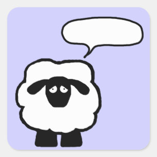 Add Your Own Text Sheep Stickers