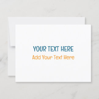 Add Your Own Text Slogan Minimalist Modern Plain Postcard