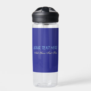 Add Your Own Text Slogan Minimalist Modern Plain Water Bottle
