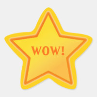 Add Your Own Text Star Sticker