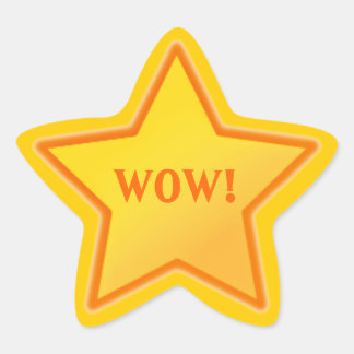 Add Your Own Text Star Sticker