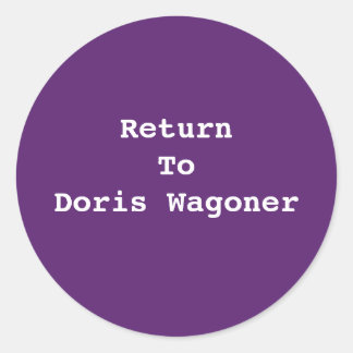 ADD YOUR OWN TEXT-STICKER CLASSIC ROUND STICKER