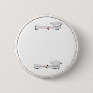 Add Your Own Text White Graduation Button