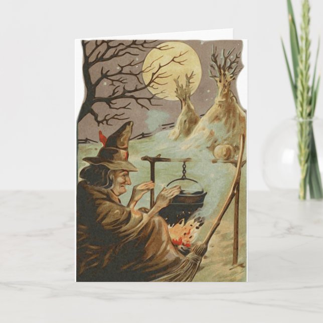 Add Your Own Text: Witch at Peace Card (Front)