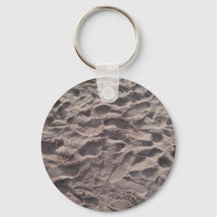 Add your own text, writing in sand, sunny beach keychain