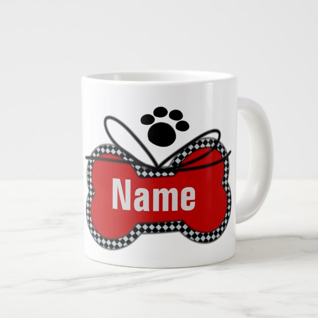 Add your pets name  - Jumbo Mug (Front Right)