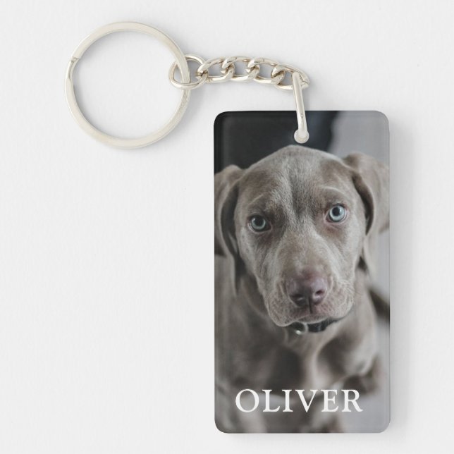 Add Your Pet's Photo Custom Key Chain (Front)