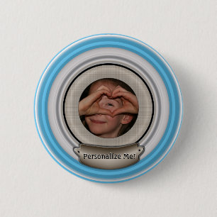Add Your Photo and Choose Any Color Frame 2 Inch Round Button