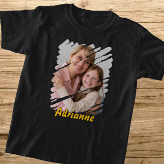 Add Your Photo and Name. Custom Personalized Gift T-Shirt