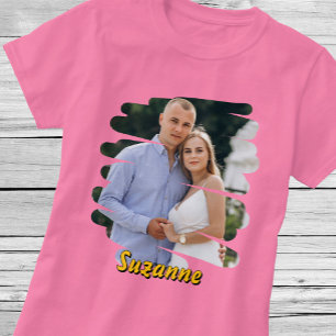Add Your Photo and Name. Custom Personalized Gift T-Shirt