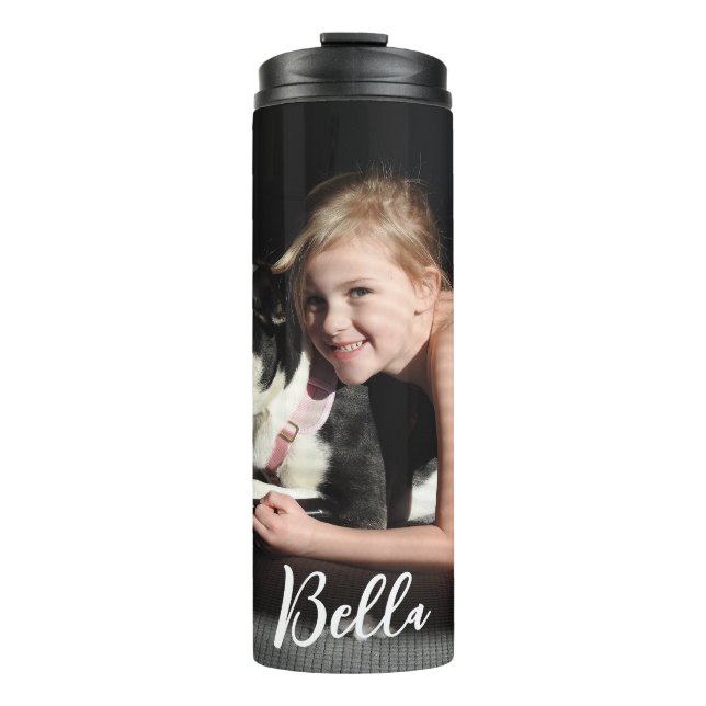 Add your photo and name to this    thermal tumbler (Front)