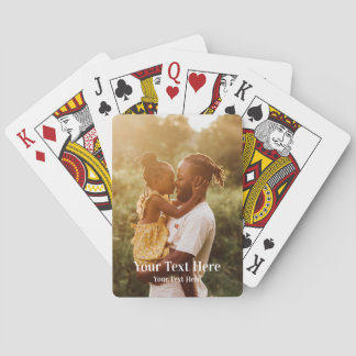 Add your photo and Text  Playing Cards