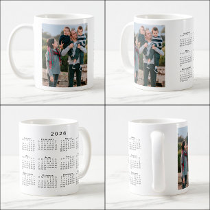Add Your Photo Custom 2026 Calendar Coffee Mug