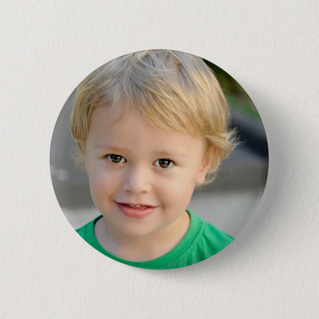 Add Your Photo Custom Personalized 2 Inch Round Button (Front)