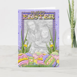 ADD YOUR PHOTO - Easter Egg Cookies Holiday Card