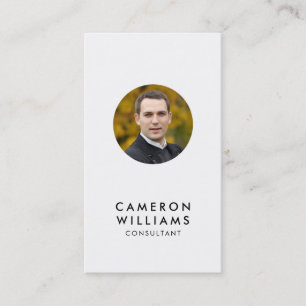 Add Your Photo Editable Colour Social Media Business Card