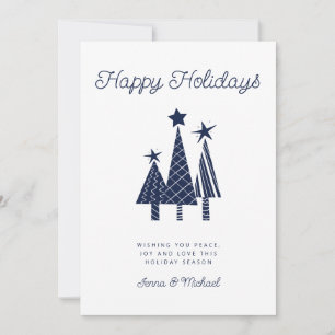 ADD YOUR PHOTO Holidays Modern Christmas Tree Invitation