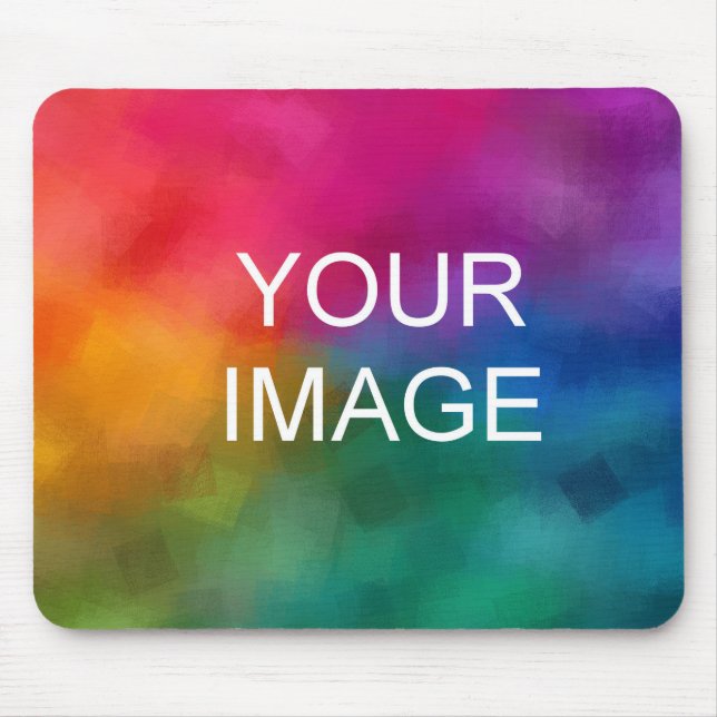Add Your Photo Image Text Business Logo Template Mouse Pad (Front)